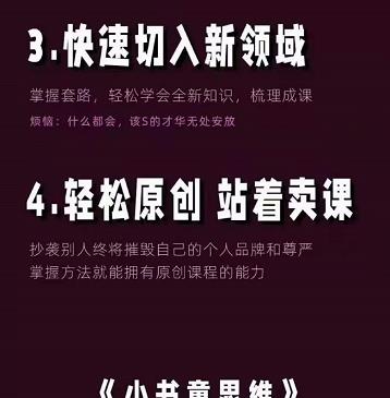 林雨《小书童思维课》：快速捕捉知识付费蓝海选题，造课抢占先机-上品源码网