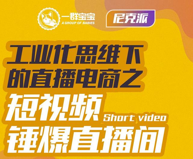 尼克派·工业化思维下的直播电商之短视频锤爆直播间，听话照做执行爆单-上品源码网