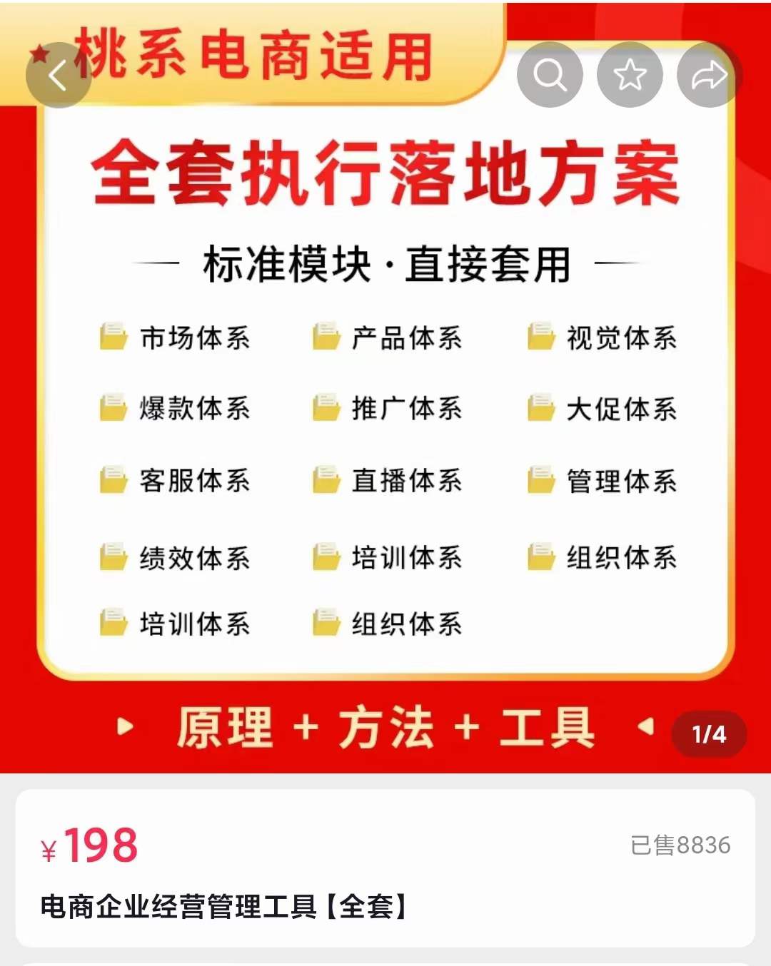 外面卖198·电商企业经营管理工具：全套执行落地方案 标准模块·直接套用-上品源码网