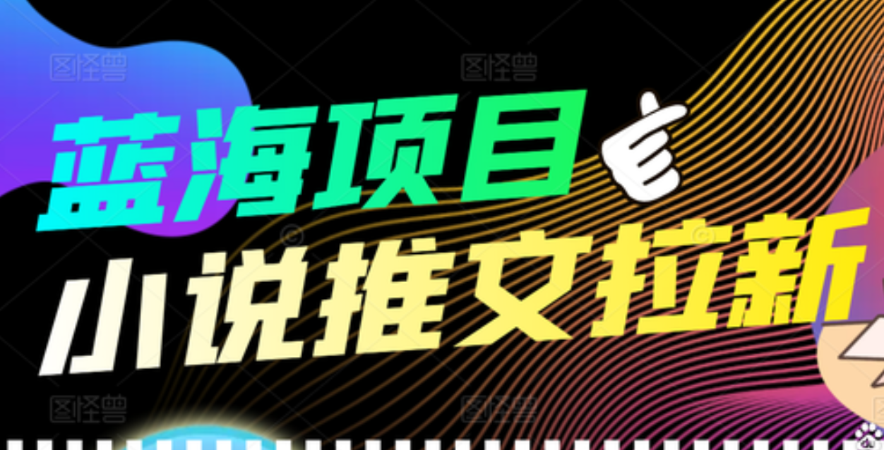 【高端精品】外面收费6880的小说推文拉新项目，个人工作室可批量做-上品源码网