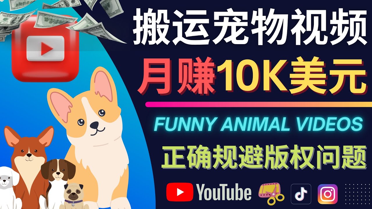 搬运TIKTOK视频到YouTube，并进行二次创作，月赚1万美元以上-上品源码网