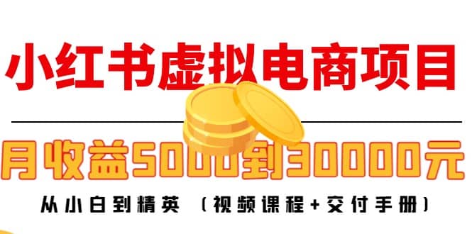 小红书虚拟电商项目：从小白到精英 (视频课程 交付手册)-上品源码网