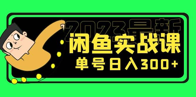 花599买的闲鱼项目：2023最新闲鱼实战课（7节课）-上品源码网