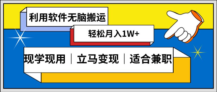 低密度新赛道 视频无脑搬 一天1000+几分钟一条原创视频 零成本零门槛超简单-上品源码网