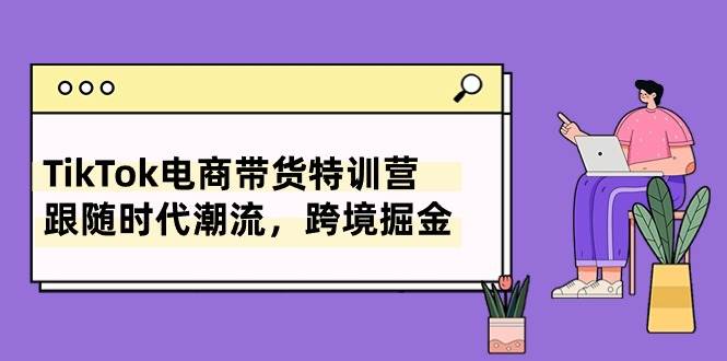 TikTok电商带货特训营，跟随时代潮流，跨境掘金（8节课）-上品源码网