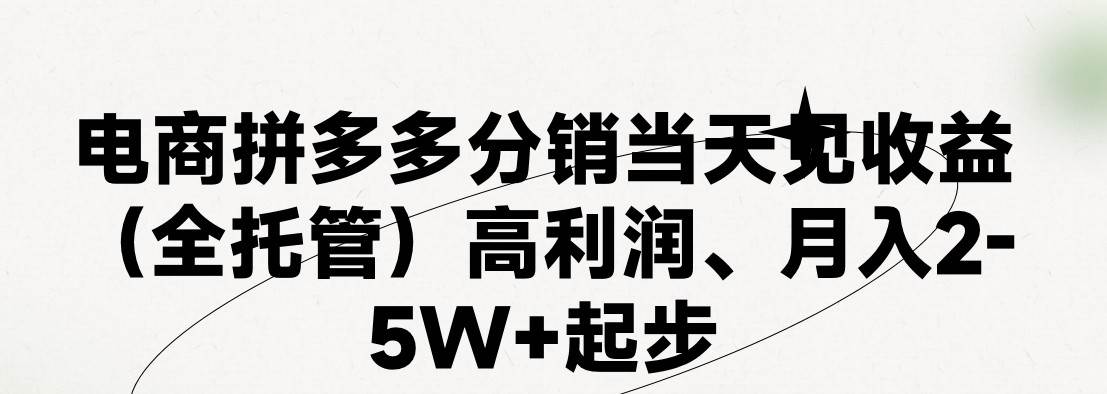 最新拼多多模式日入4K+两天销量过百单，无学费、 老运营代操作、小白福...-上品源码网