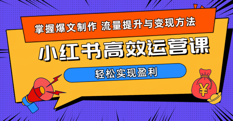 价值980小红书运营操作指南-上品源码网